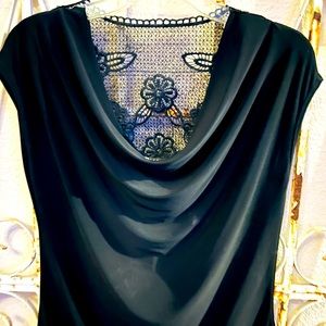 Carole Little classic shirt with lace back